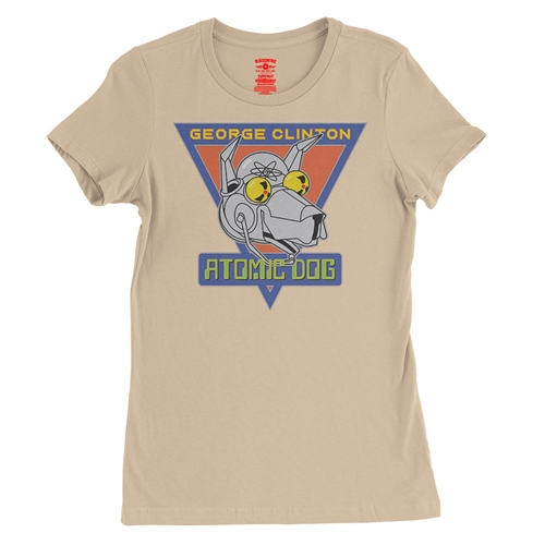 Retro George Clinton Atomic Dog Ladies T Shirt - Relaxed Fit - ladiessanddune