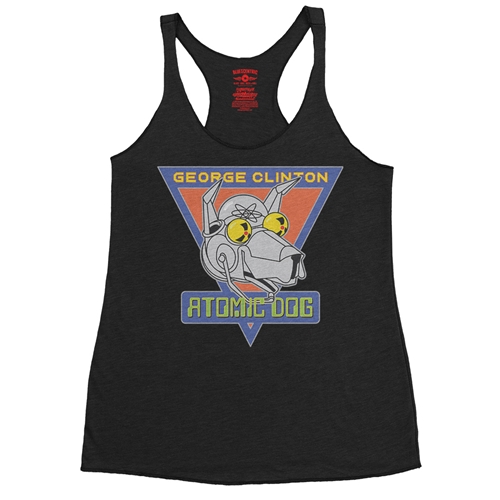 Retro George Clinton Atomic Dog Racerback Tank - Women