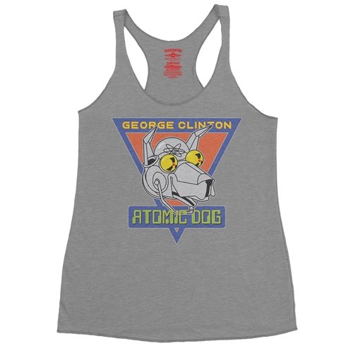 Retro George Clinton Atomic Dog Racerback Tank - Women