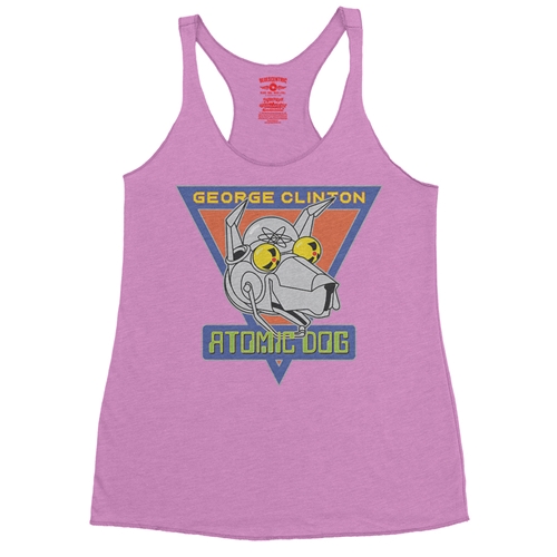 Retro George Clinton Atomic Dog Racerback Tank - Women