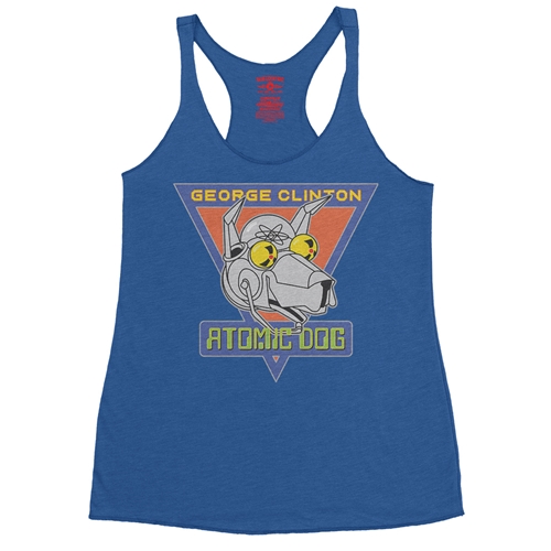Retro George Clinton Atomic Dog Racerback Tank - Women
