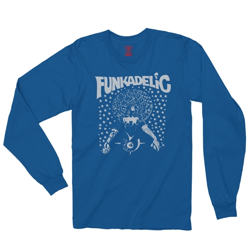 Black & White Funkadelic Concert Long Sleeve T-Shirt - longsleeveblue