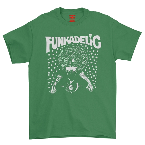 Black & White Funkadelic Concert T-Shirt - Classic Heavy Cotton - classickellygreen