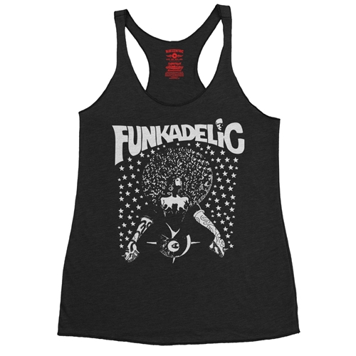 Black & White Funkadelic Concert Racerback Tank - Women