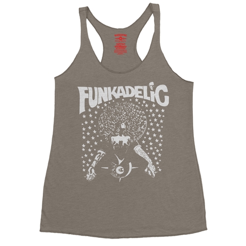 Black & White Funkadelic Concert Racerback Tank - Women