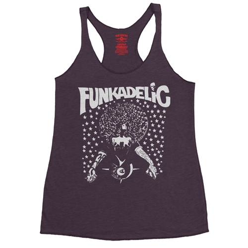 Black & White Funkadelic Concert Racerback Tank - Women