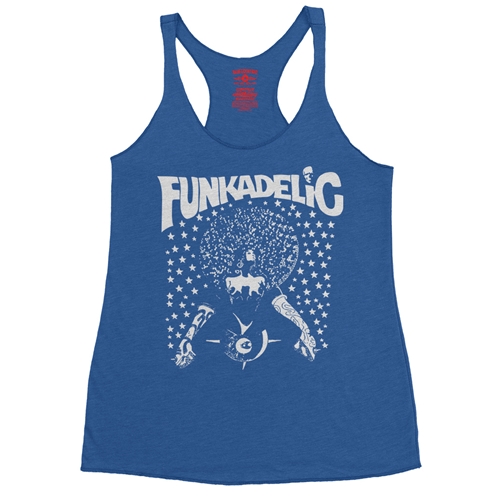 Black & White Funkadelic Concert Racerback Tank - Women