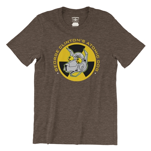 George Clinton Atomic Dog T-Shirt - Lightweight Vintage Style - vintageheatherbrown