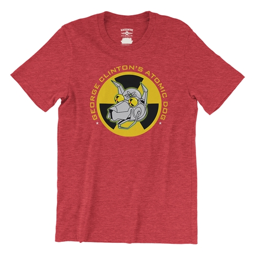 George Clinton Atomic Dog T-Shirt - Lightweight Vintage Style - vintageheatherred