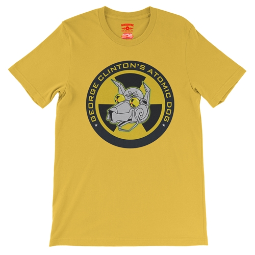 George Clinton Atomic Dog T-Shirt - Lightweight Vintage Style - vintagemaizeyellow