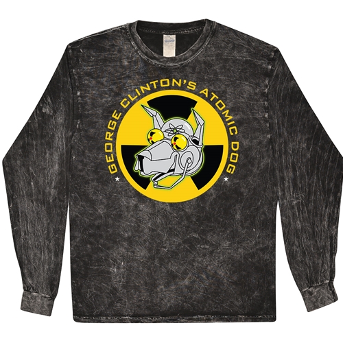 George Clinton Atomic Dog Long Sleeve T-Shirt - Black Mineral Wash