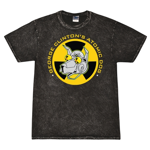 George Clinton Atomic Dog T-Shirt - Black Mineral Wash