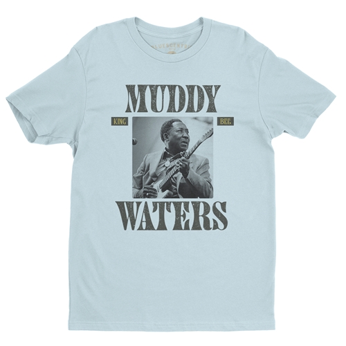 Muddy Waters King Bee T-Shirt - Lightweight Vintage Style - vintagethrowbackblue