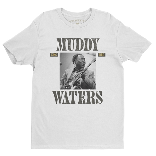 Muddy Waters King Bee T-Shirt - Lightweight Vintage Style - white