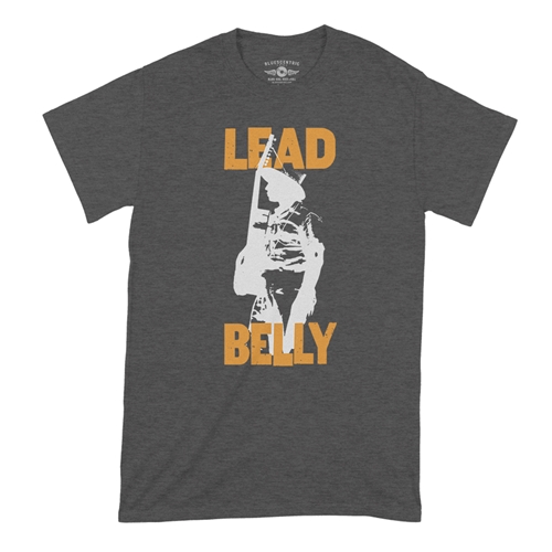 Retro Lead Belly T-Shirt - Classic Heavy Cotton - classicheathergrey