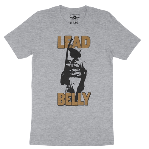 Retro Lead Belly T-Shirt - Lightweight Vintage Style - vintageathleticheather