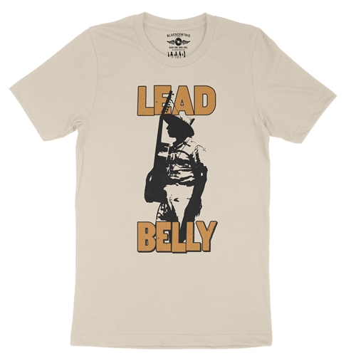 Retro Lead Belly T-Shirt - Lightweight Vintage Style - vintagecream