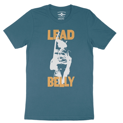 Retro Lead Belly T-Shirt - Lightweight Vintage Style - vintagedeepteal