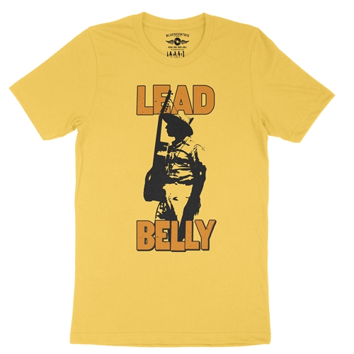 Retro Lead Belly T-Shirt - Lightweight Vintage Style - vintagemaizeyellow