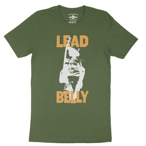 Retro Lead Belly T-Shirt - Lightweight Vintage Style - vintageolive
