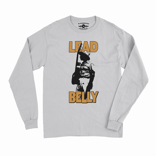 Retro Lead Belly Long Sleeve T-Shirt - longsleevewhite