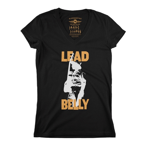 Retro Lead Belly V-Neck T Shirt - Women