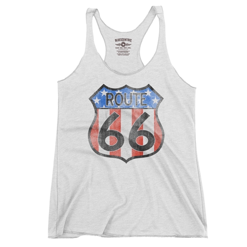 Patriotic Route 66 Racerback Tank - Women