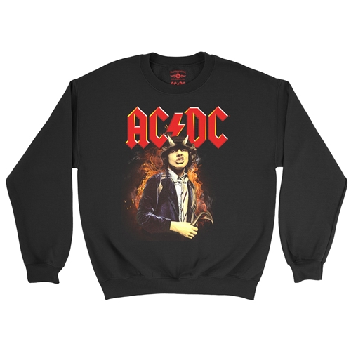 AC/DC Angus Crewneck Sweater - crewneckblack