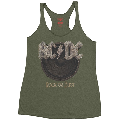 AC/DC Rock or Bust Racerback Tank - Women