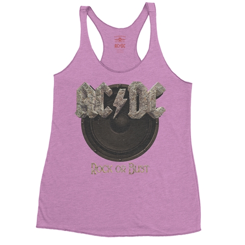 AC/DC Rock or Bust Racerback Tank - Women