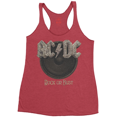 AC/DC Rock or Bust Racerback Tank - Women