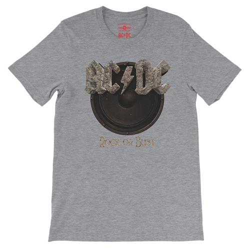 AC/DC Rock or Bust T-Shirt - Lightweight Vintage Style - vintageathleticheather