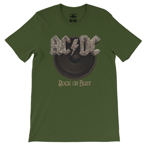 AC/DC Rock or Bust T-Shirt - Lightweight Vintage Style - vintageolive