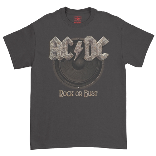 AC/DC Rock or Bust T-Shirt - Classic Heavy Cotton - classicblack