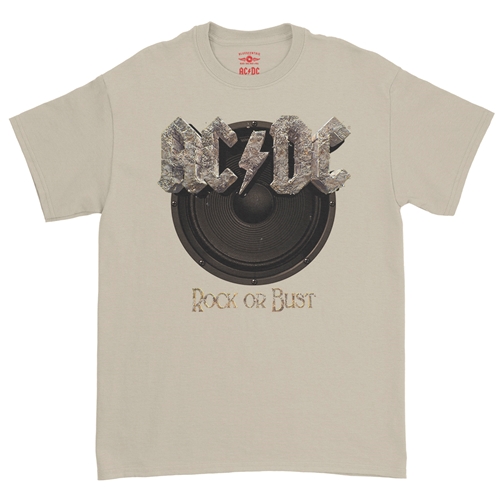 AC/DC Rock or Bust T-Shirt - Classic Heavy Cotton - classicsand