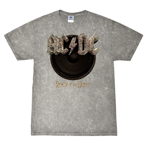 AC/DC Rock or Bust T-Shirt - Gray Mineral Wash