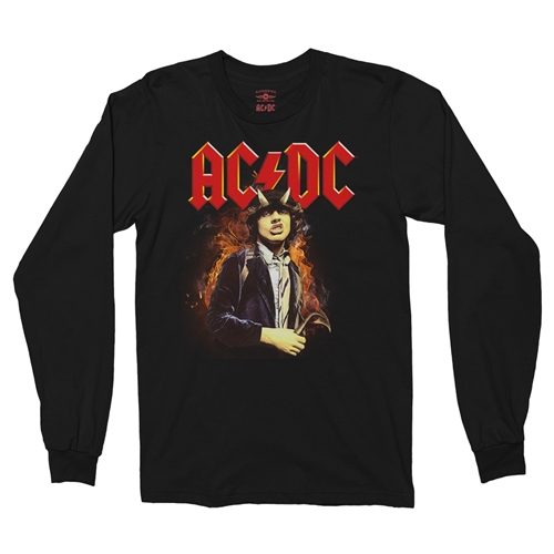 AC/DC Angus Long Sleeve T-Shirt - longsleeveblack