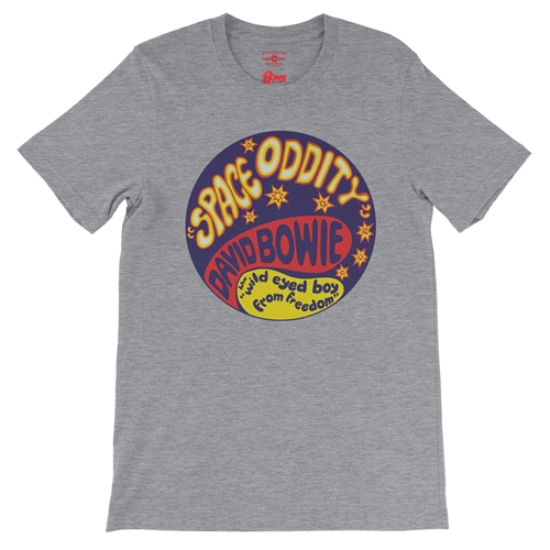 David Bowie Space Oddity T-Shirt - Lightweight Vintage Style - vintageathleticheather