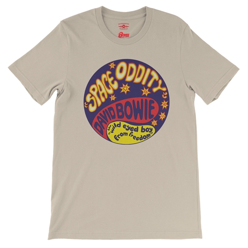 David Bowie Space Oddity T-Shirt - Lightweight Vintage Style - vintagecream