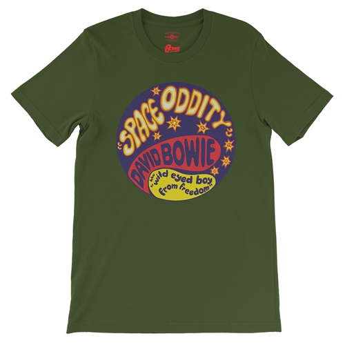 David Bowie Space Oddity T-Shirt - Lightweight Vintage Style - vintageolive