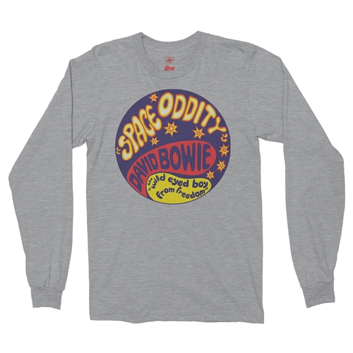 David Bowie Space Oddity Long Sleeve T-Shirt - longsleeveathleticheather