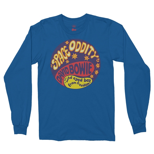David Bowie Space Oddity Long Sleeve T-Shirt - longsleeveblue