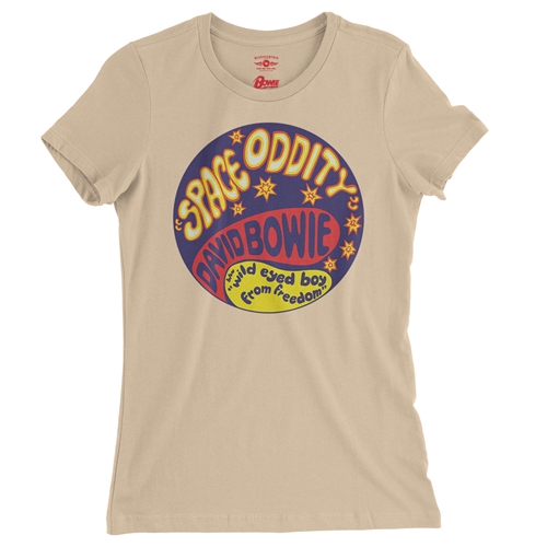 David Bowie Space Oddity Ladies T Shirt - Relaxed Fit - ladiessanddune
