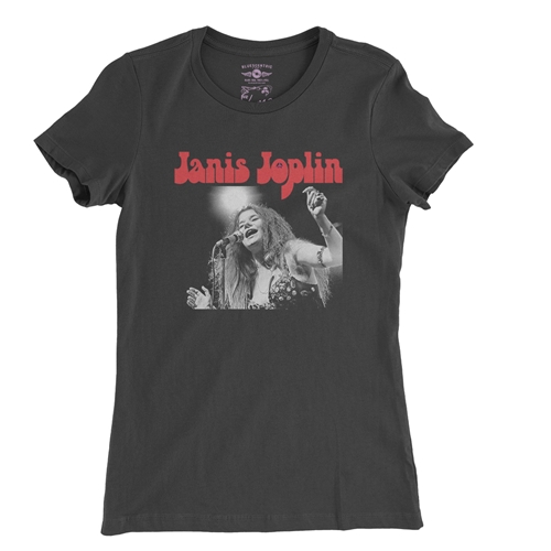 Peace Janis Joplin Vintage Concert Ladies T Shirt - Relaxed Fit - ladiesvintageblack