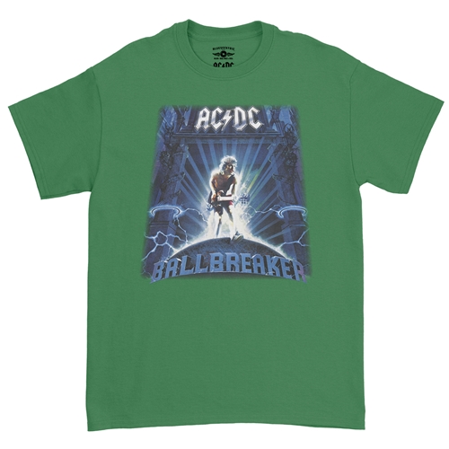 AC/DC Ballbreaker T-Shirt - Classic Heavy Cotton - classickellygreen