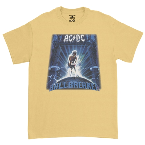 AC/DC Ballbreaker T-Shirt - Classic Heavy Cotton - classicyellow