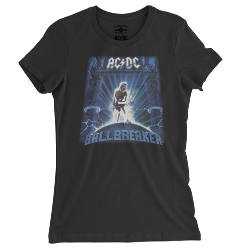 AC/DC Ballbreaker Ladies T Shirt - Relaxed Fit - ladiesblack