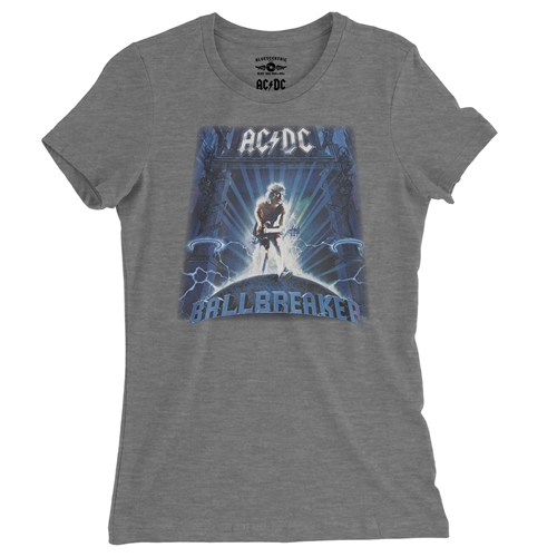 AC/DC Ballbreaker Ladies T Shirt - Relaxed Fit - ladiesdeepheather