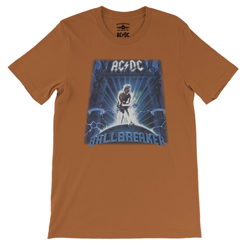 AC/DC Ballbreaker T-Shirt - Lightweight Vintage Style - vintageburntorange