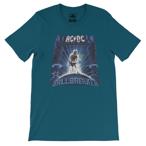 AC/DC Ballbreaker T-Shirt - Lightweight Vintage Style - vintagedeepteal